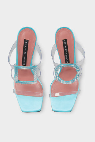 Blue PVC Hoya Heels