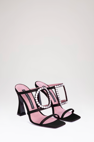 Black Gross Grain Hoya Heels