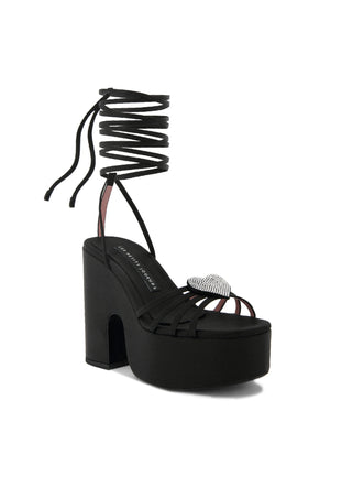 Black Bianca Heart Platform