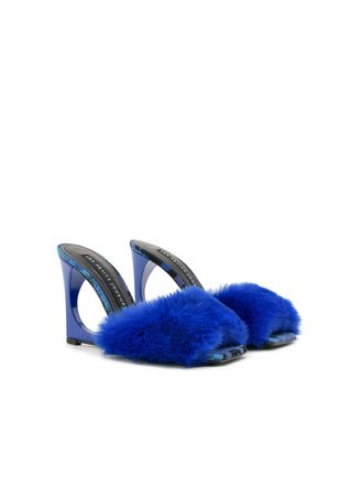 Blue Teddy Lola Mule
