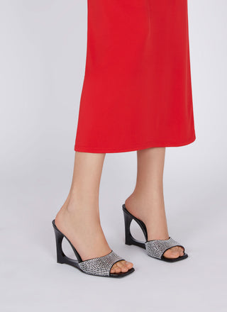 Black Crystal Lola Mule