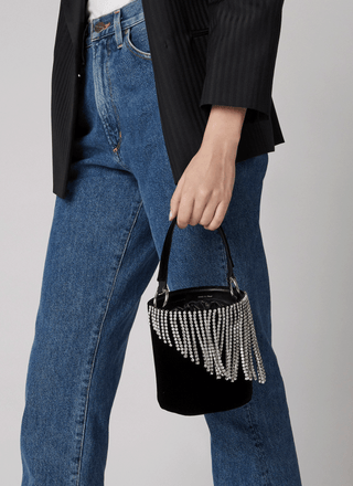 Black Baby Olivia Crystals Bag
