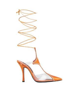 Orange Virgo Crystal Pump