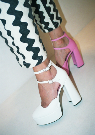 Pink Patent Sole Jane Platform
