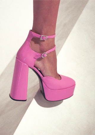 Pink Patent Sole Jane Platform