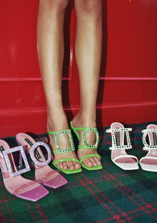 Green Patent Hoya Heels