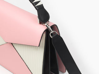 Pink & White Canneté Pixie Bag