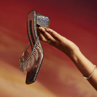 Silver Zahir Crystal Mule